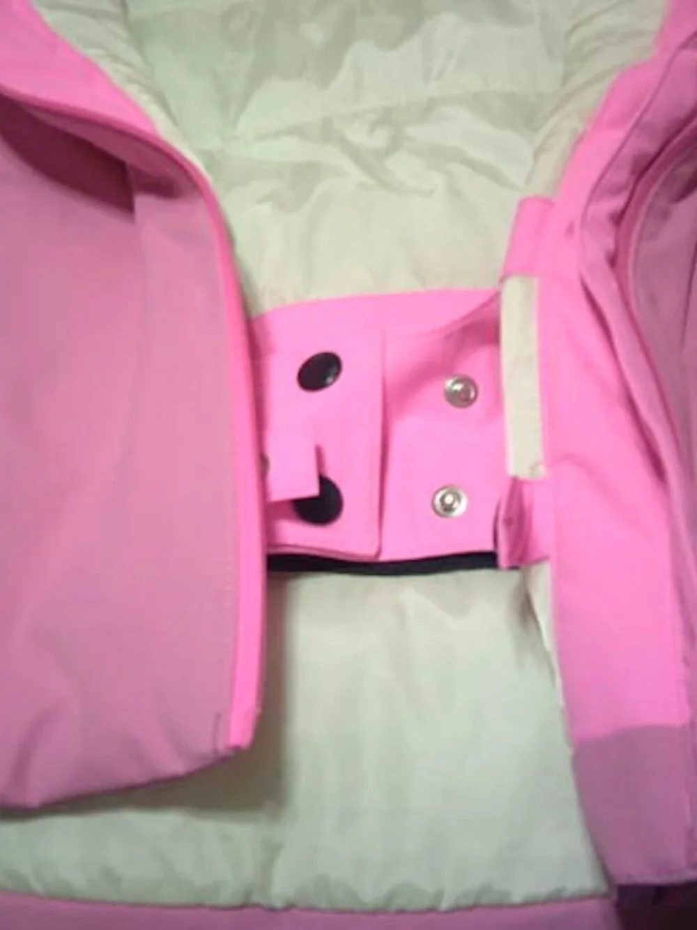 NEW OZARK TRAIL GIRLS SZ M 7/8 PINK SKI JACKET FULL ZIP 3 POCKETS WATER WIND RES
